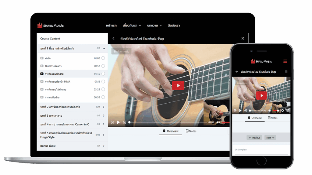 คอร์สเรียนกีต้าร์ออนไลน์